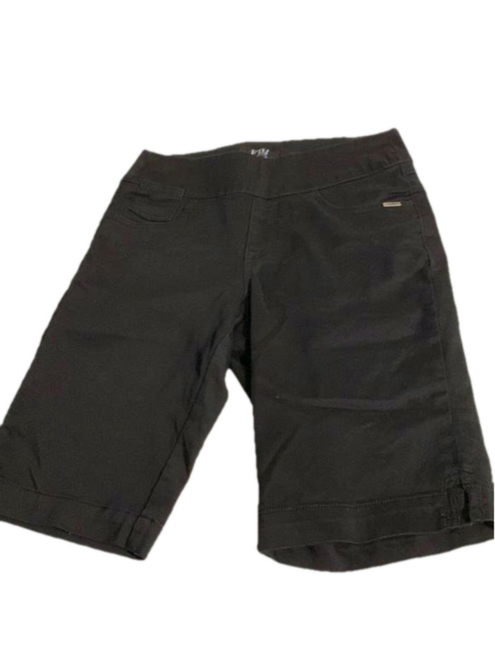 French Dressing Jeans Pull-On Black Bermuda Shorts size 6